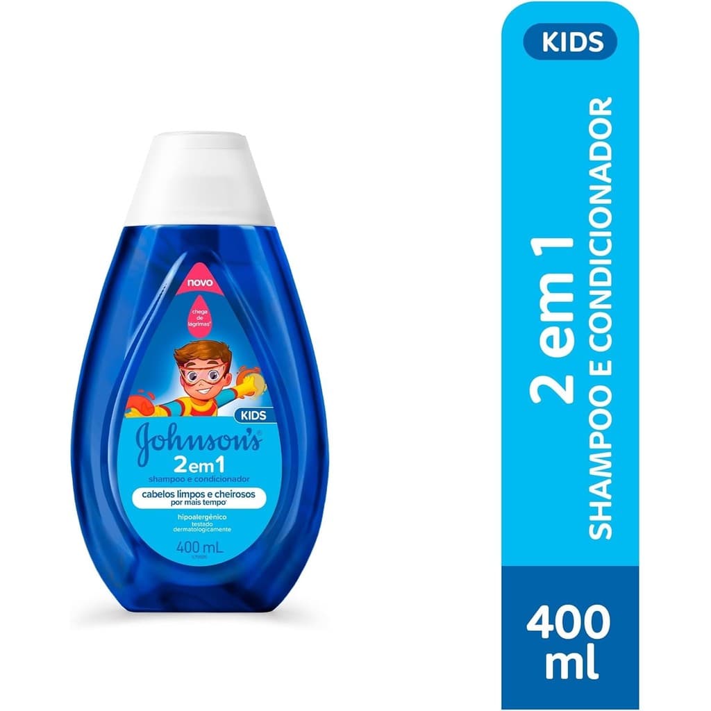 Shampoo e Condicionador Johnson's Kids 2 em 1 400ml