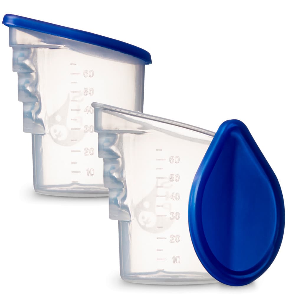 Kit 2 Copos SIP 60ml para Leite Materno – Ideal para Bebês Prematuros e Recém-Nascidos BPA Free