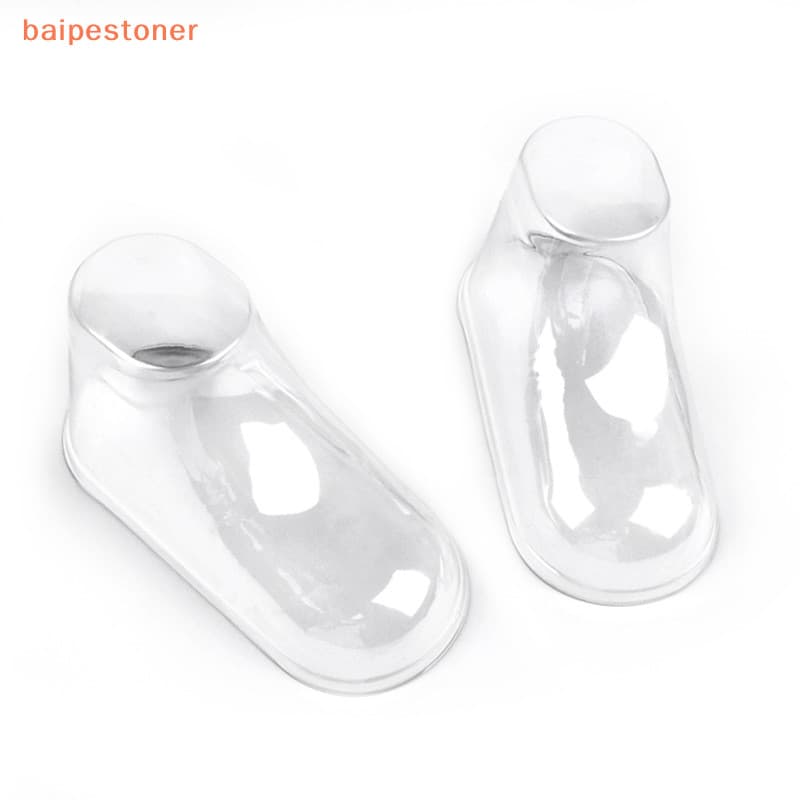 [baipestoner] 10PCS Botas De PVC Transparente Para Crianças Vitrine De Apoio Pés Da Moldura De Plástico Sapatos Molde De Bebê Suporte Expositor De Meias De Maca