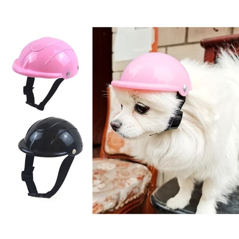 KOOL Capacetes Para Cães Ajustáveis Animais Estimação Cachorros Motocicleta Chapéu Segurança