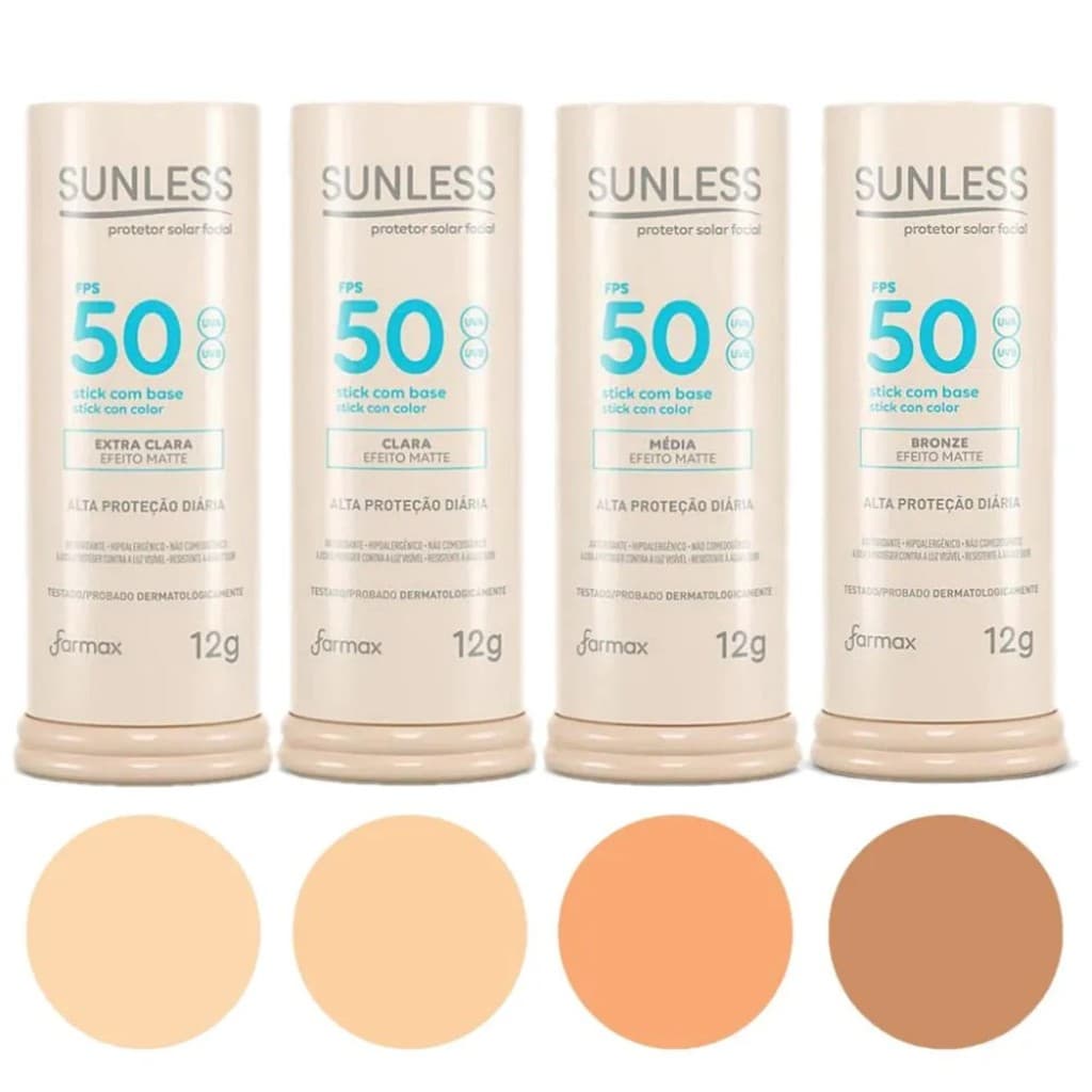 Protetor Solar Facial Sunless Stick FPS 50 12g