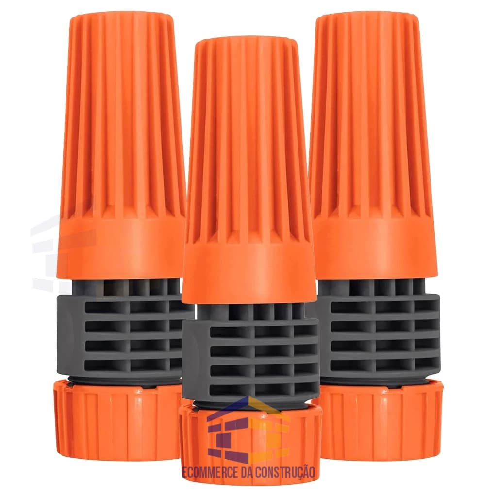 Kit 3 Unidades Esguicho Spray para Mangueira 1/2 Irrigação Regar Jardim Engate Rosqueado -Tramontina