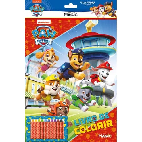 Patrulha Canina - Kit De Colorir Com Giz De Cera