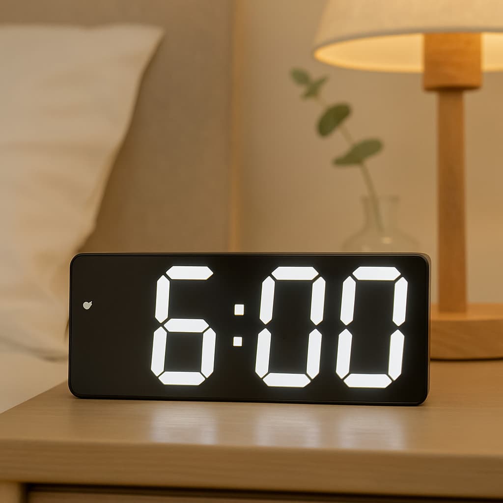 Relógio De Led Digital Mesa Despertador Alarme Temperatura