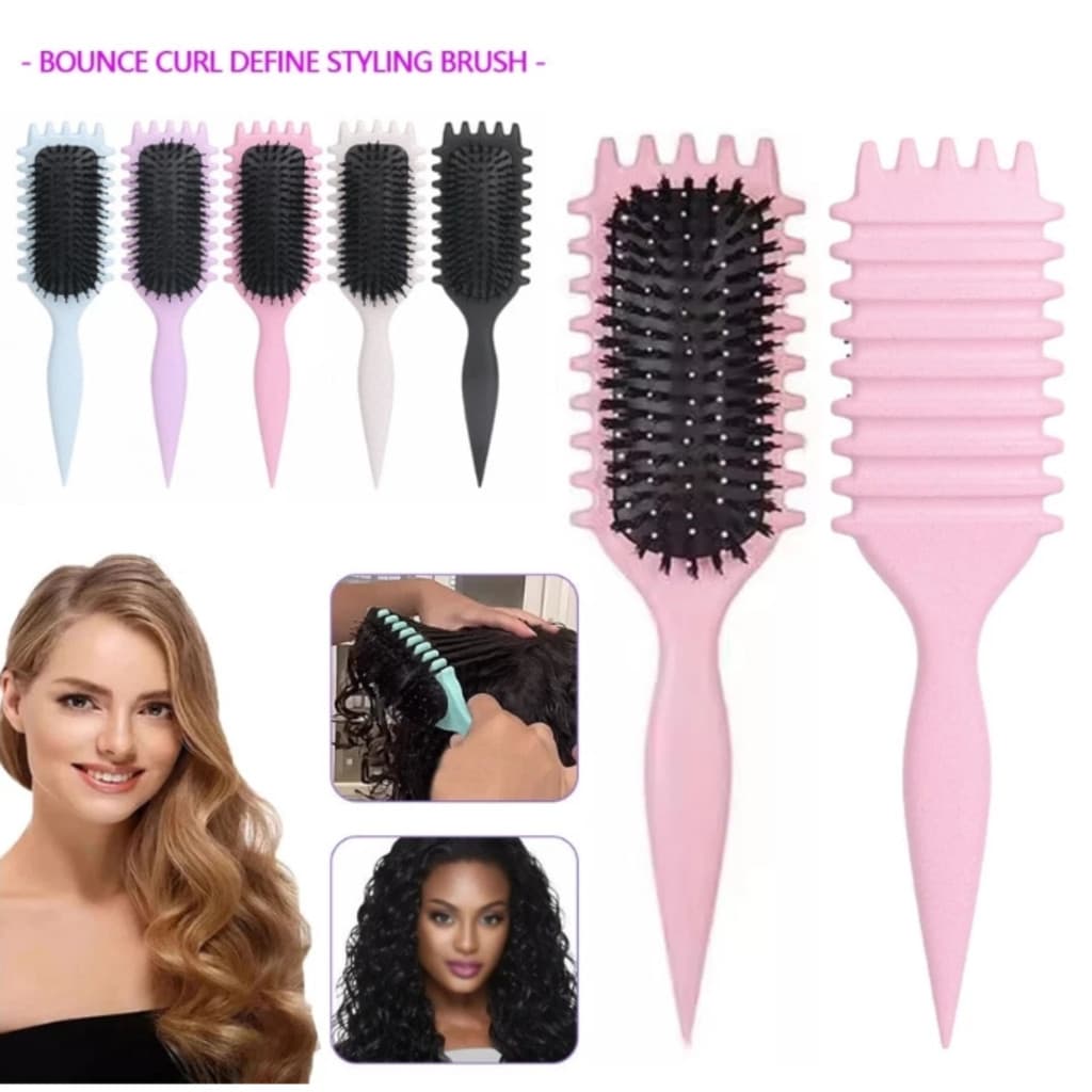 Pente de salto de massagem de palha de trigo Pente de ondulação multifuncional Pente de Airbag de cabelo liso