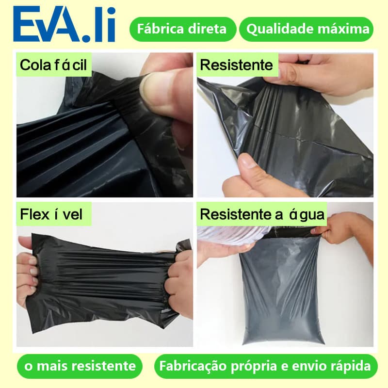 Envelope De Segurança 1.000 Unidades 15x20 13x25 15x25 19x25 20x30 26x36 Envios Plástico Grosso 0.10 Micras - Atacado