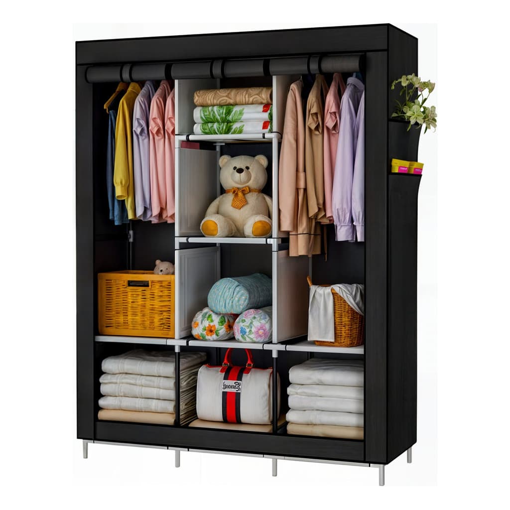 Guarda Roupa Dobrável Organizador Roupas Armário Closet Portátil Grande