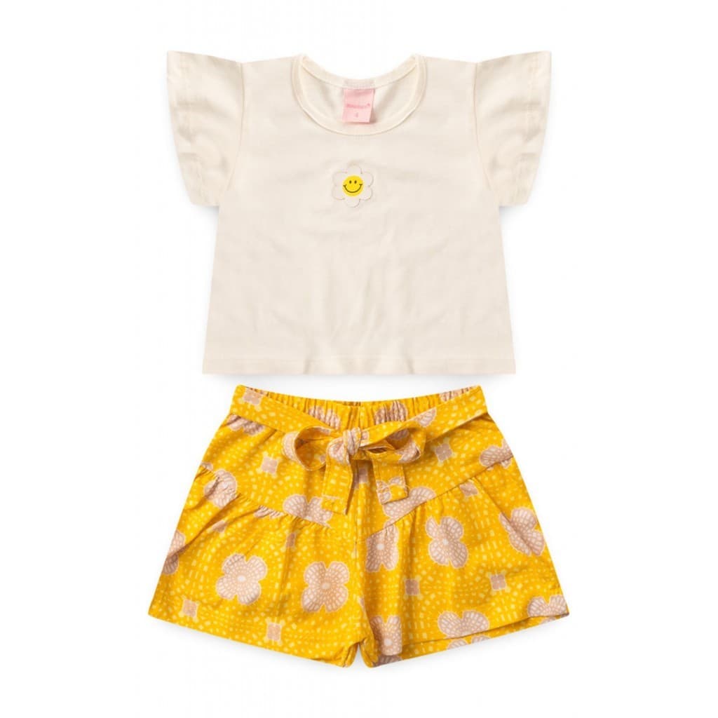Conjunto Infantil Feminino Patch Margarida