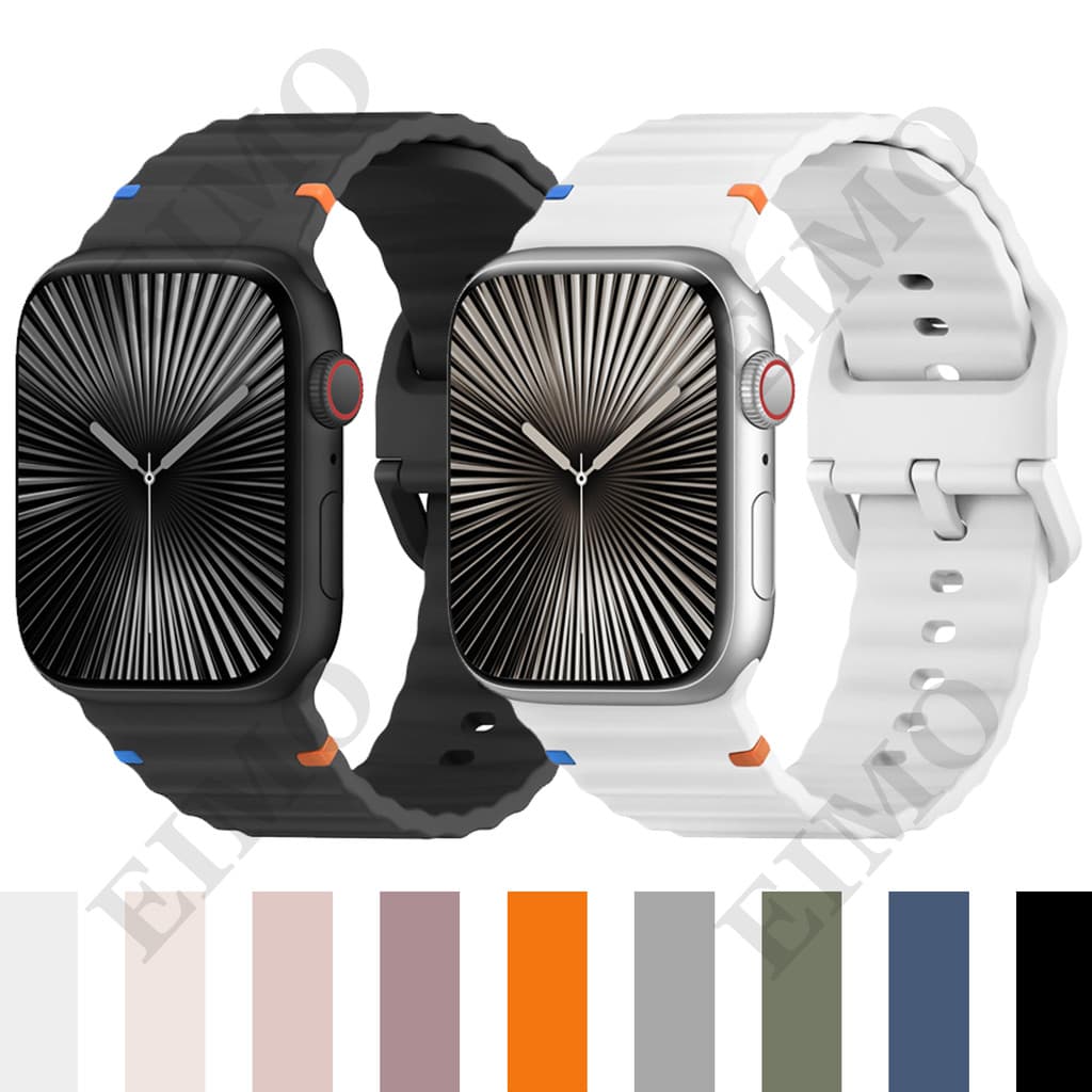 Pulseira para iwatch Apple Watch Ultra 3 2 49 40 44mm 41mm 45mm 42mm 46mm 38mm Series 11 10 9 8 7 SE 6 5 4 3 Silicone