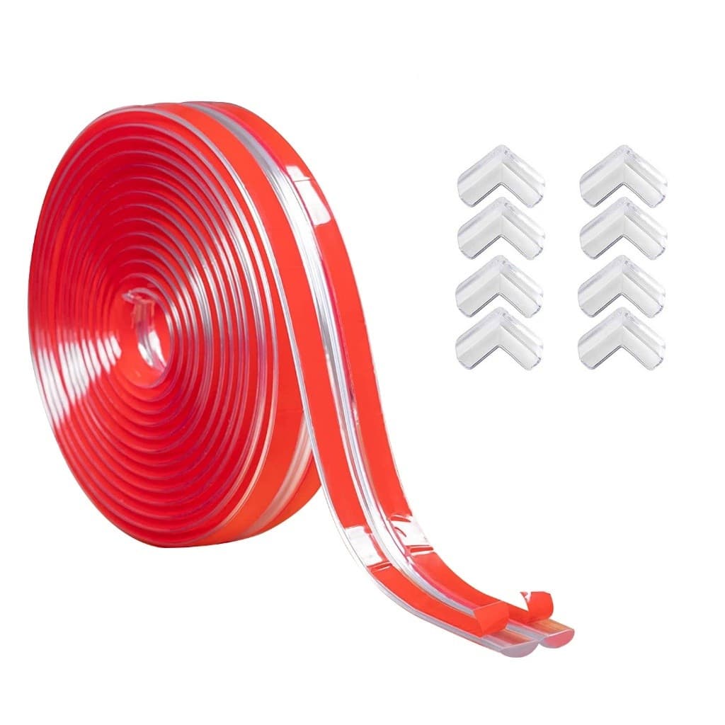 Protetor De Borda De Mesa Transparente De 10 mm x 6 m Para Crianças , Proteção , Canto De Móveis