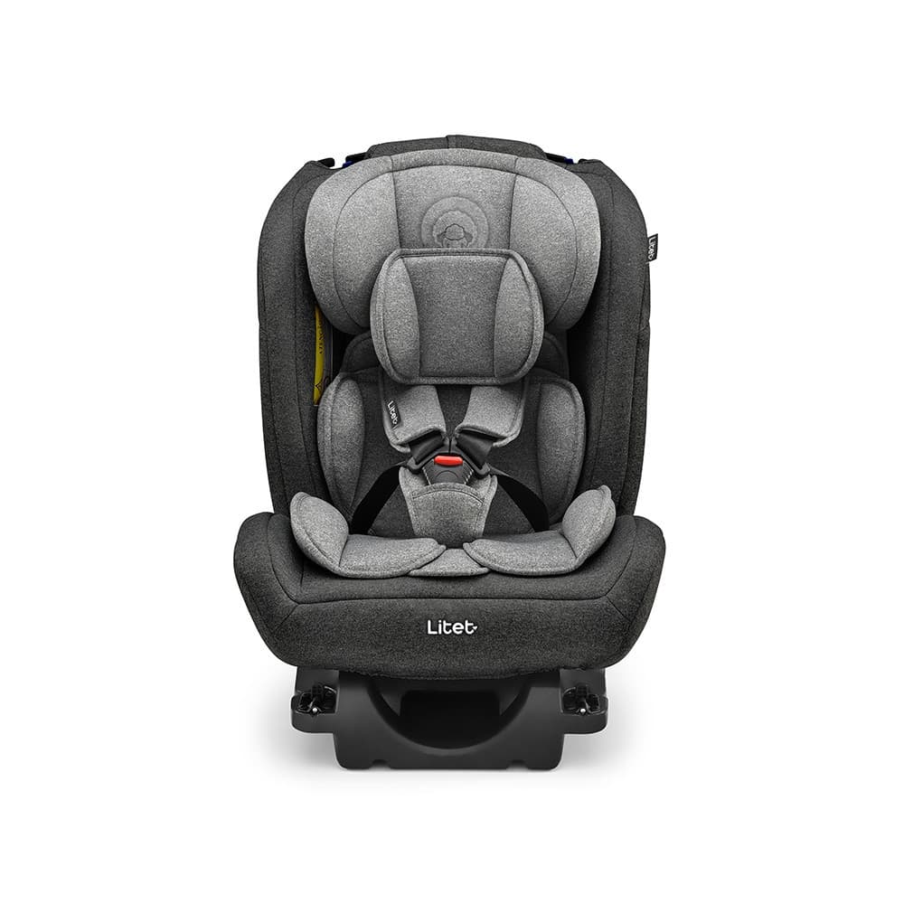 Cadeirinha Infantil para carro 0-36Kg Isofix All Stages Fix 2.0 Preto e Cinza Litet - BB452