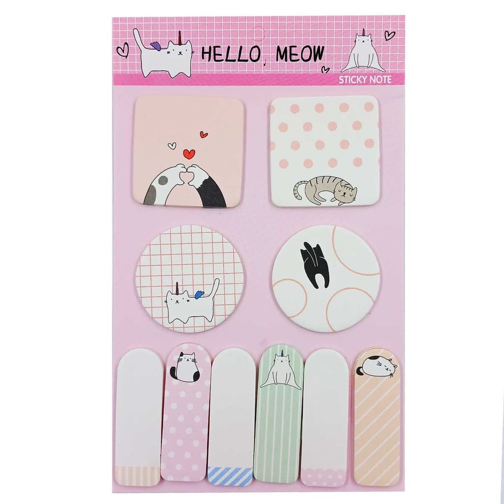 Bloco de Anotação Autoadesivo Gatinho 21cm em Papel Michael Judi