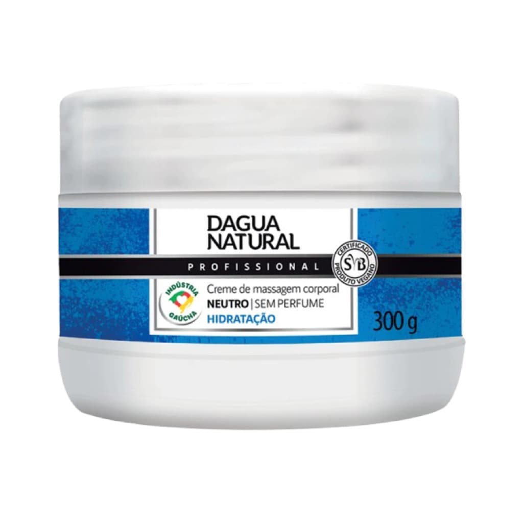 Creme de Massagem Corporal Dagua Natural Neutro 300g