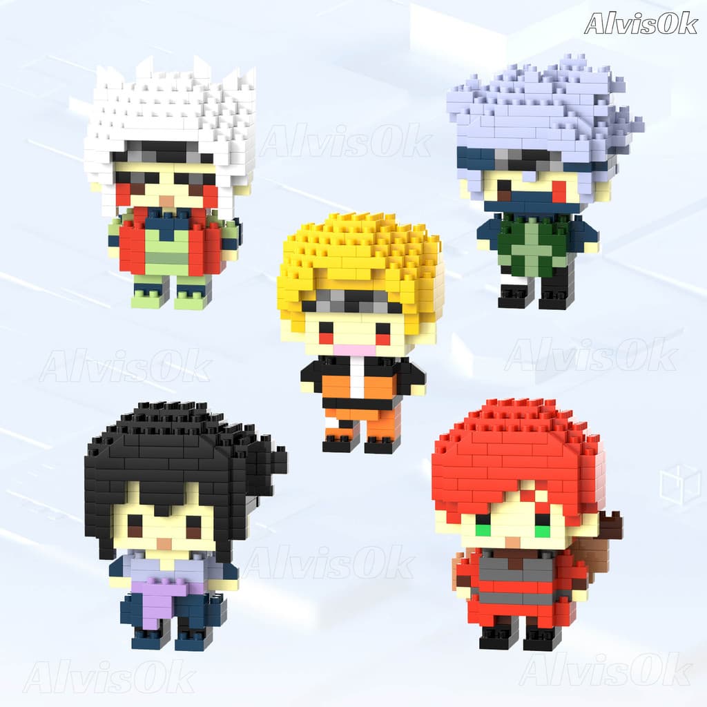 Anime Blocos de Montar Infantil Mini Brinquedos  Colecionáveis