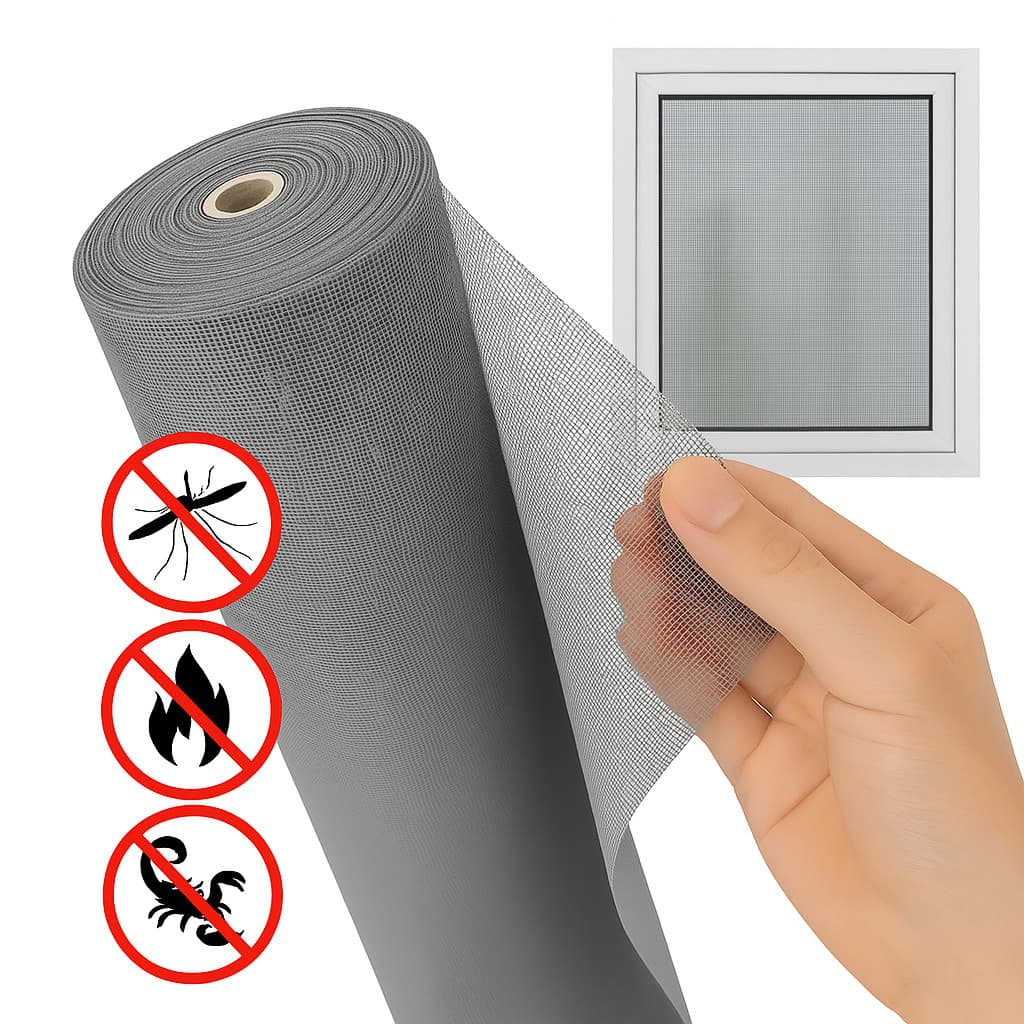 Tela Mosquiteira 1,5x10m Fibra Vidro Para Janela e Porta