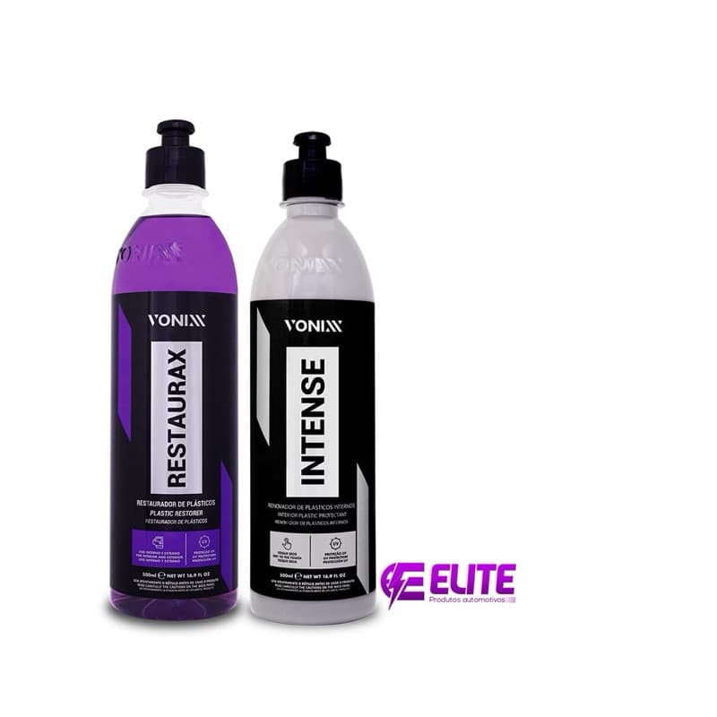 Restaurax 500ml Revitalizador De Plástico + Intense Vonixx