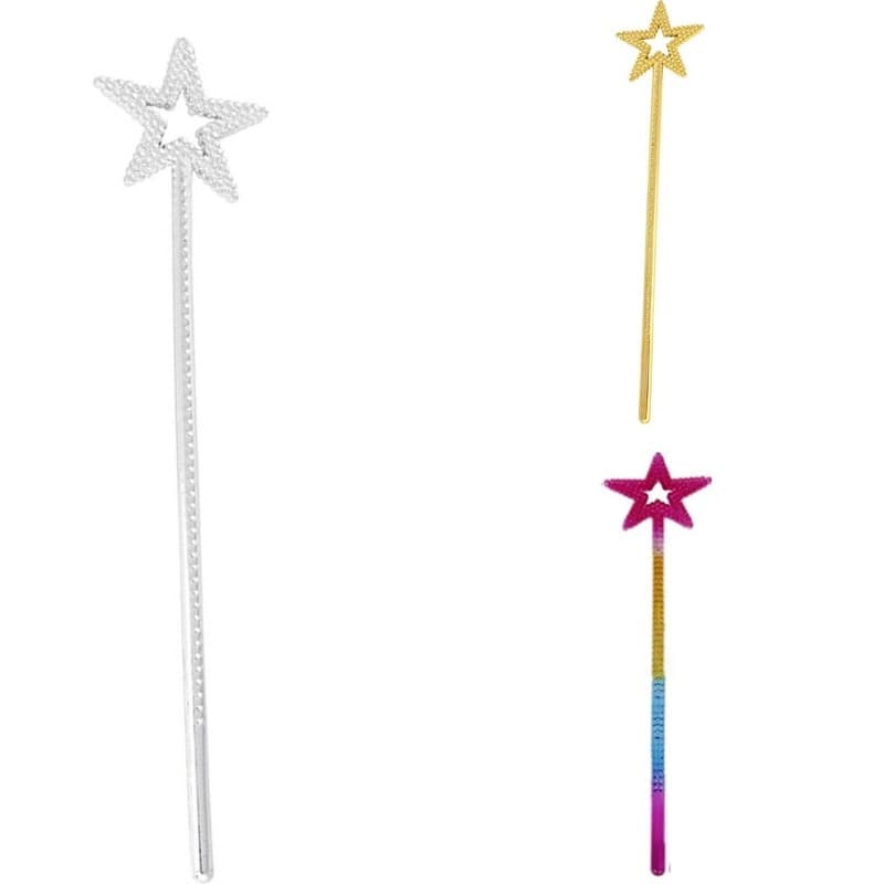 Star Wand Kid Fairys Princesa Anjo Varinha Fadas Estrela Mágica Para O Halloween
