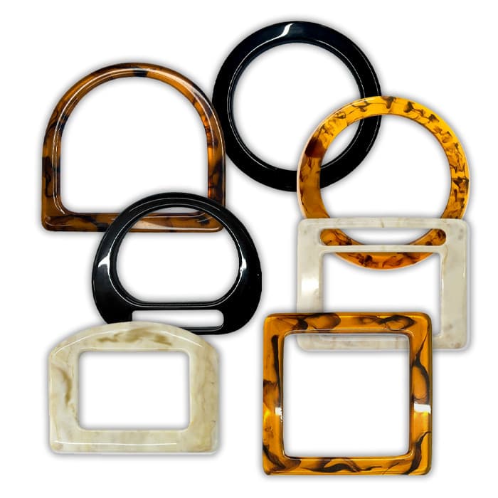 Par de Alça Para Bolsa Acrílico Artesanato Crochê Tricô Importado Macramê Decoração Tartaruga