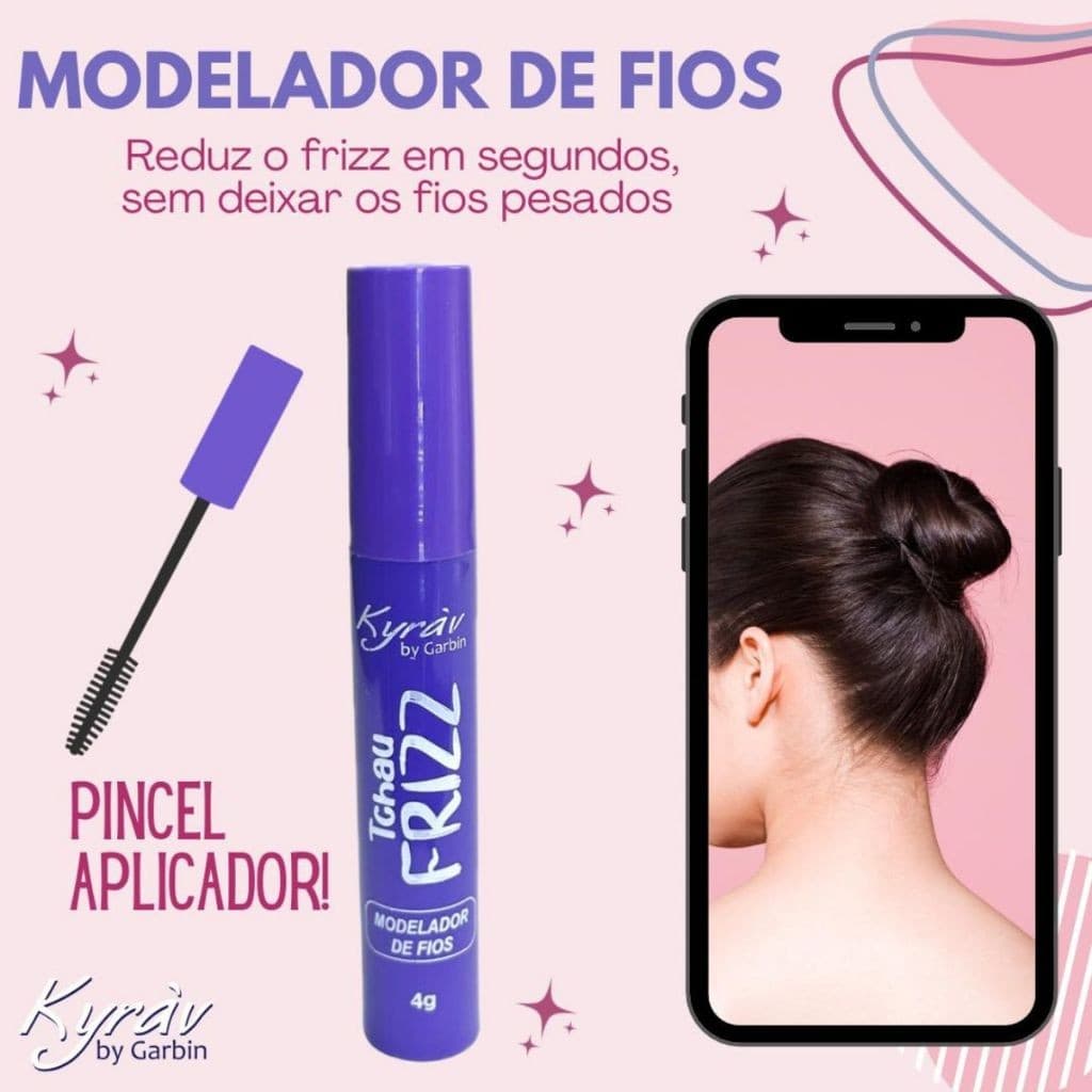 Anti Frizz *XO FRIZZ Tchau Fios Duplos Cabelos Sem Frizz & Hidratados Kyrav Modelador de Fios