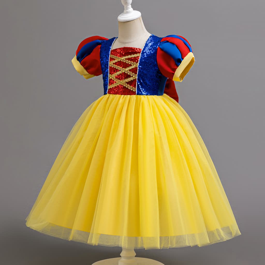 Trajes De Cosplay Vestidos Para Meninas 3-8 Anos Halloween Carnaval Neve Branca Role Play Traje Crianças Charme
