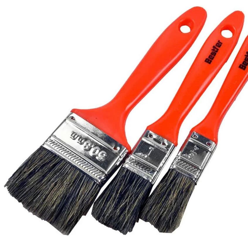 Kit Com 3 Trincha Pincel Para Pintura Tinta Latex Acrilica Pintar Casa Lar