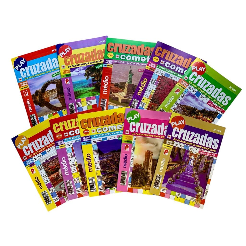 Kit Com 22 Palavras Cruzadas Capas Sortidas (novo)