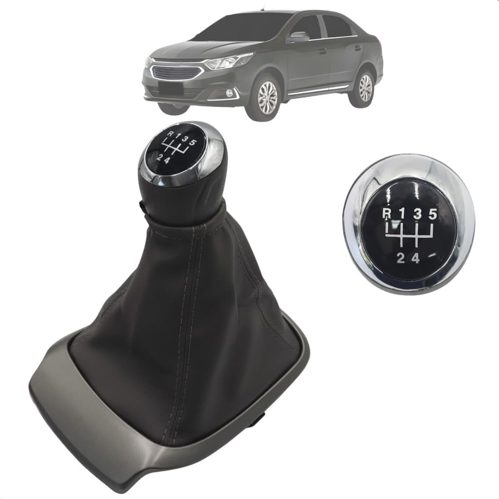 Manopla Coifa Do Cambio Cobalt 2017 Até 2019 2020 Encaixe Parafusado