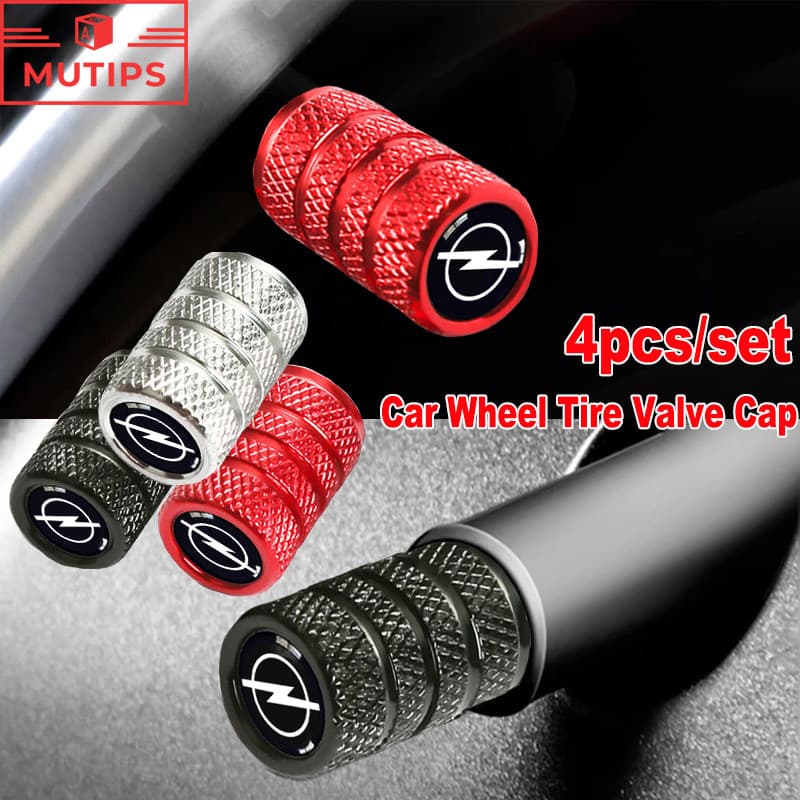 Opel Tampa Da Haste Válvula De Ar Do Pneu De Carro , 4 Peças , Contra Poeira Roda Para Corsa Vectra Astra Ghjk Insignia 