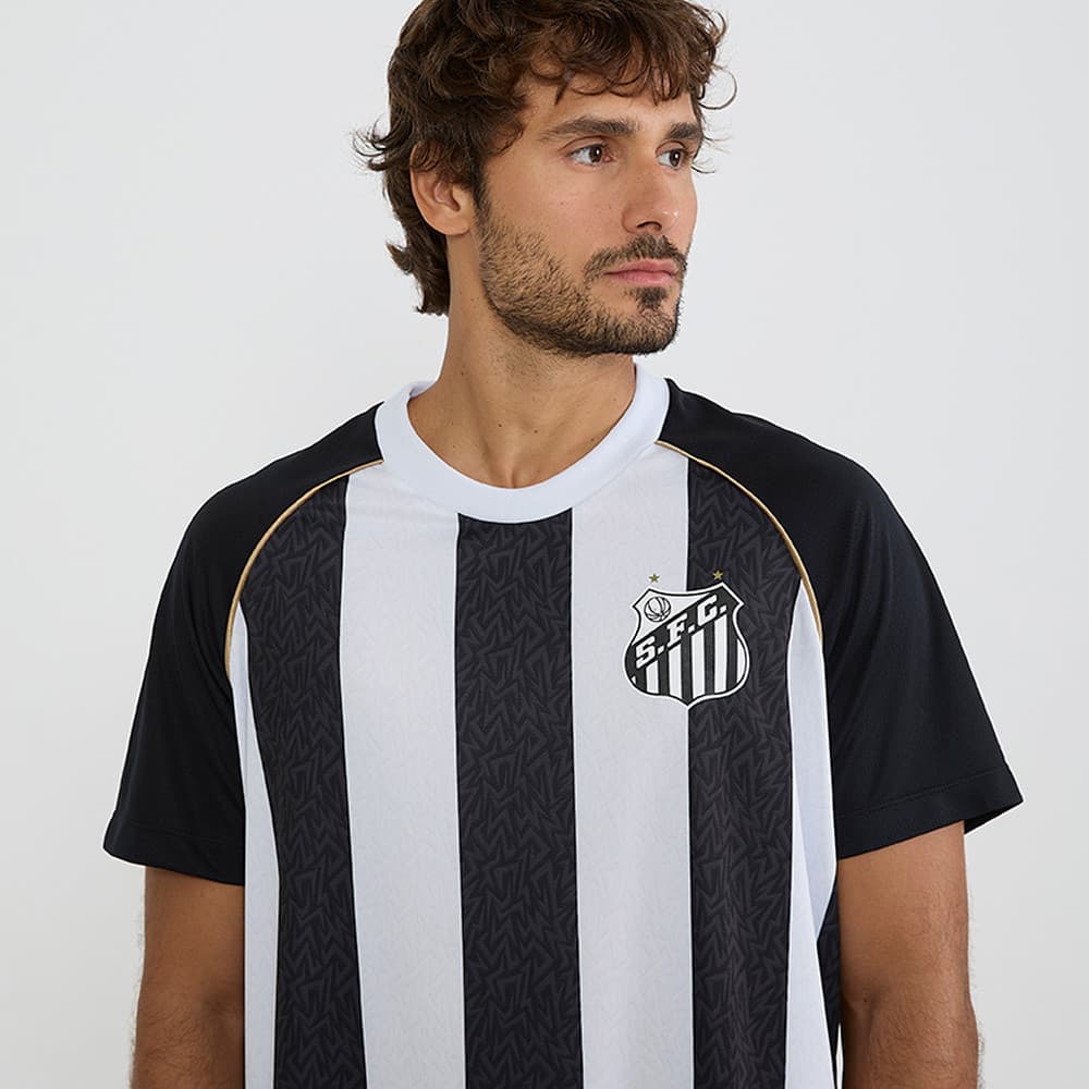 Camisa Santos Mosaico Masculina Oficial