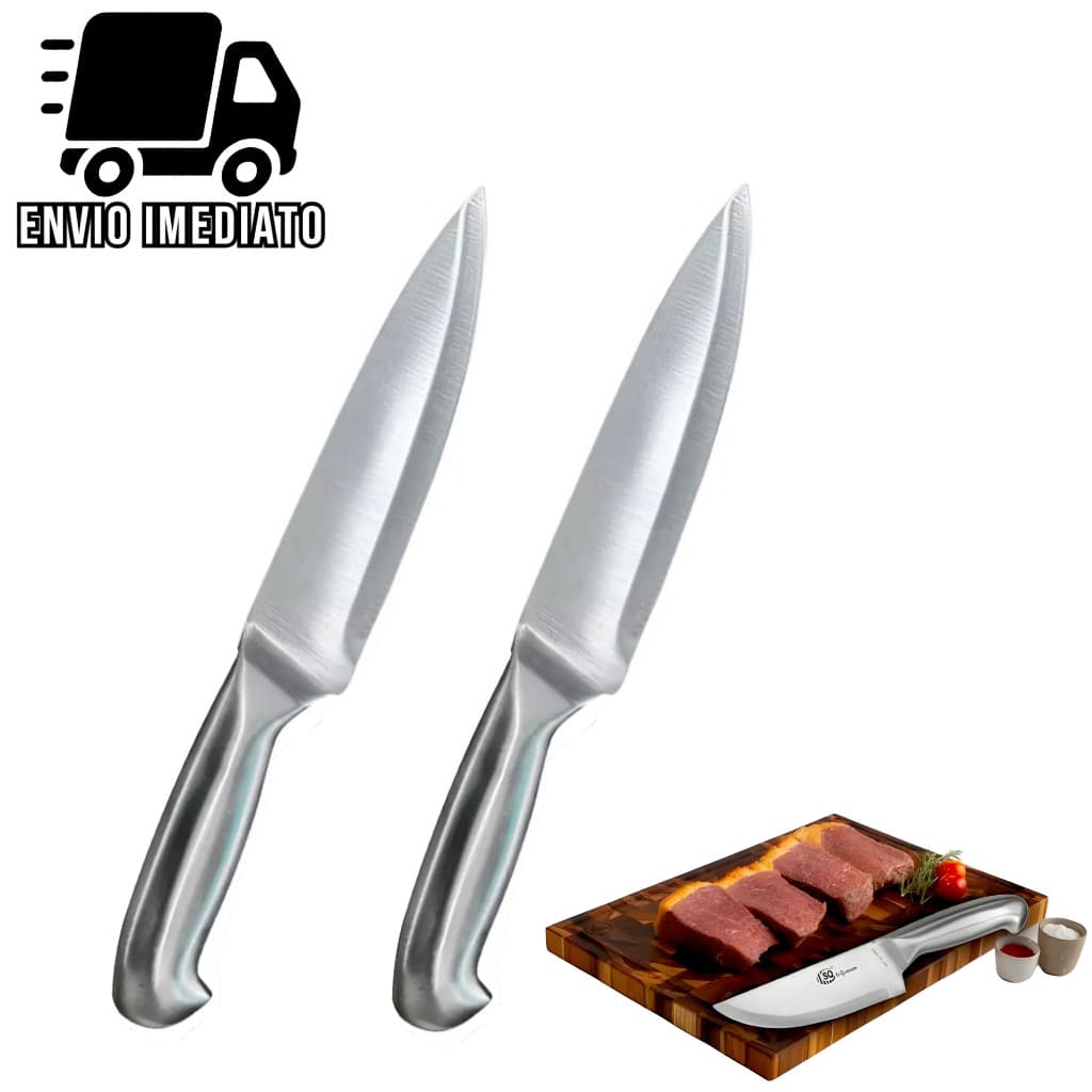 Faca Inox Peixeira Profissional 6 Polegadas Lâmina Corte de Precisão Churrasco Açougue e Carnes