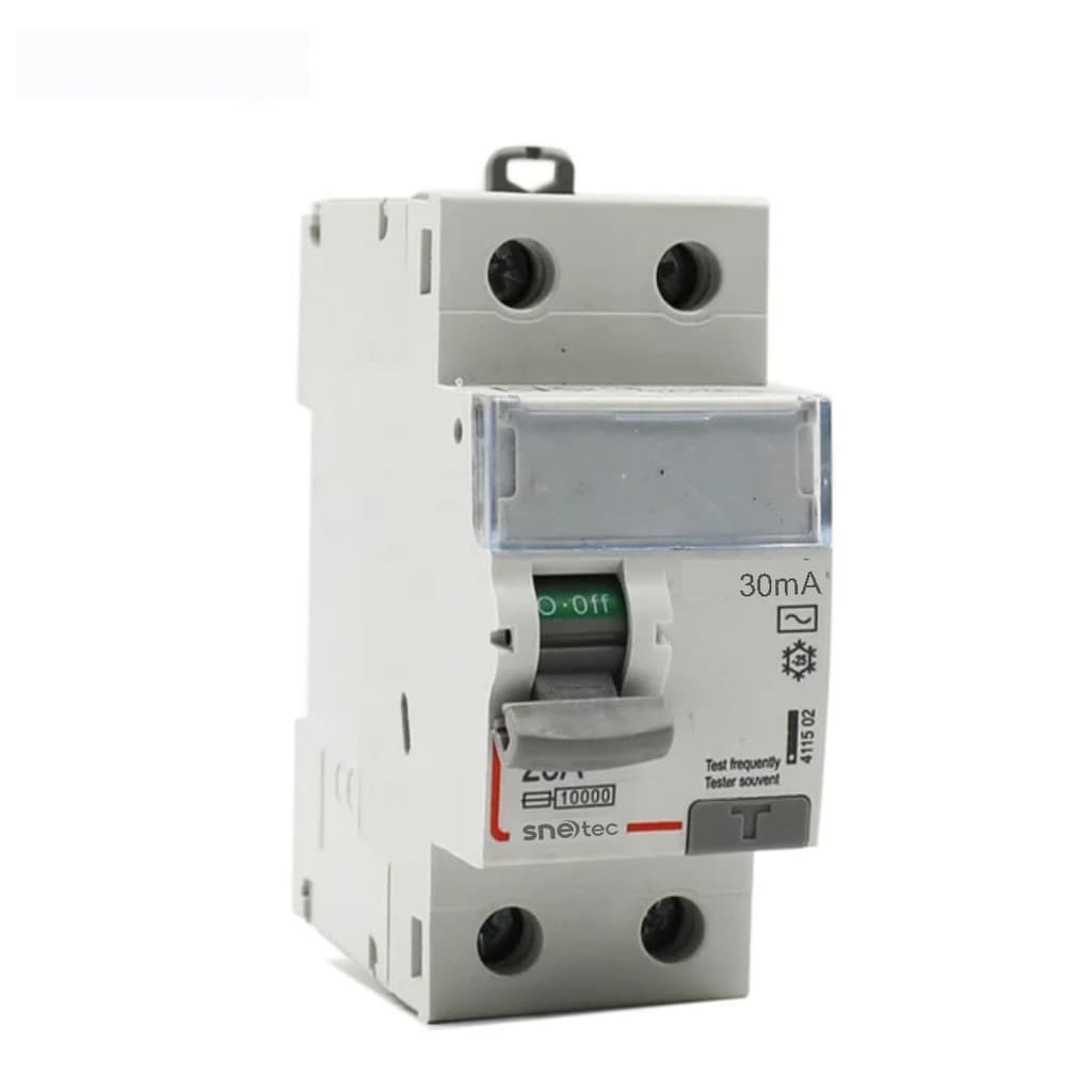 Disjuntor IDR / DR Snetec 220V 30mA Interruptor Diferencial Residual 10A 16A 20A 25A 32A 40A 63A