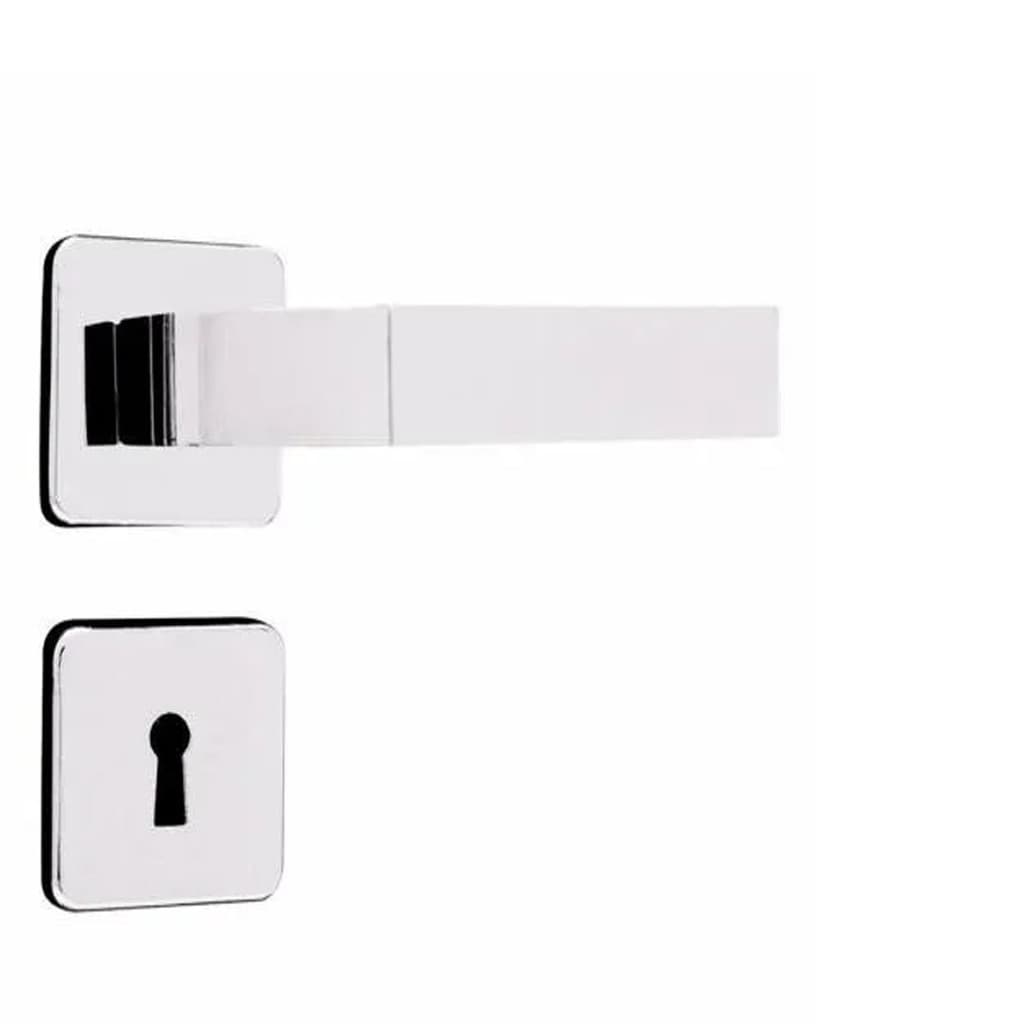 Fechadura Interna para Quarto Moderna 40 Roseta Cromada MGM