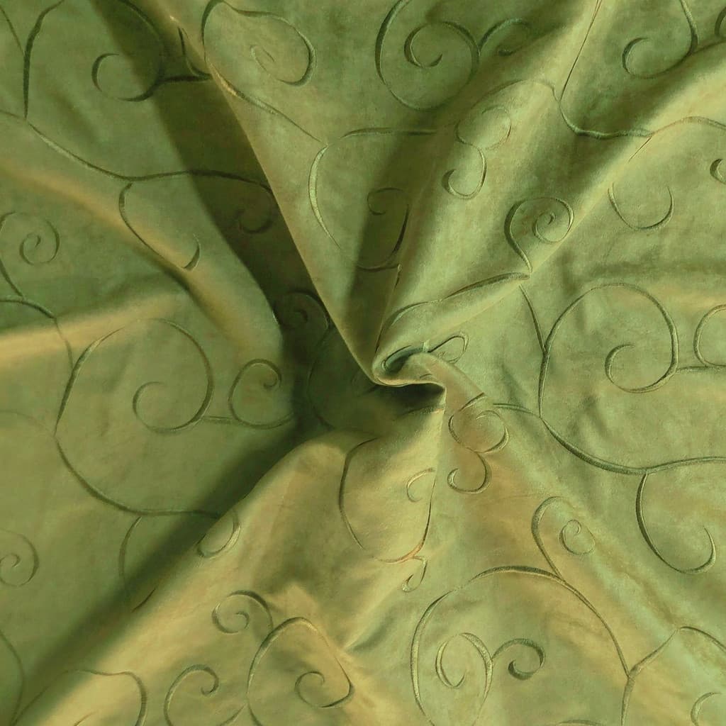 SUEDE BORDADA VERDE US 516