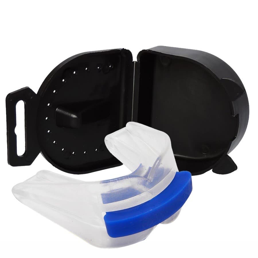 Protetor Bucal Duplo Moldável C/ Estojo P/ Muay Thai, Boxe