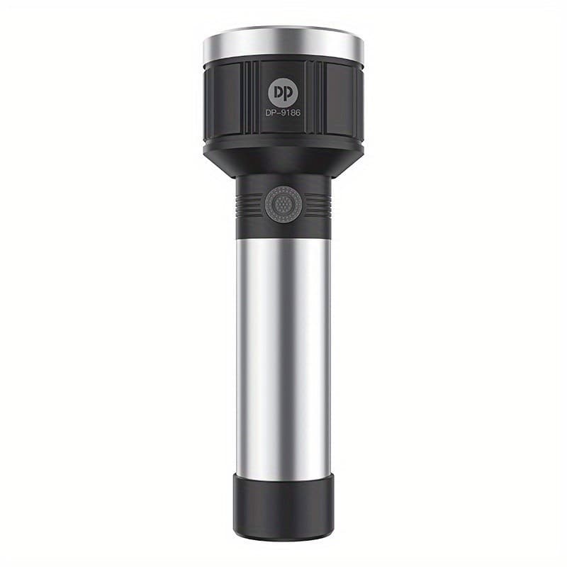 Lanterna LED - Recarregável com bateria de 2.000mAh carregamento USB zoom e regulável para acampamento