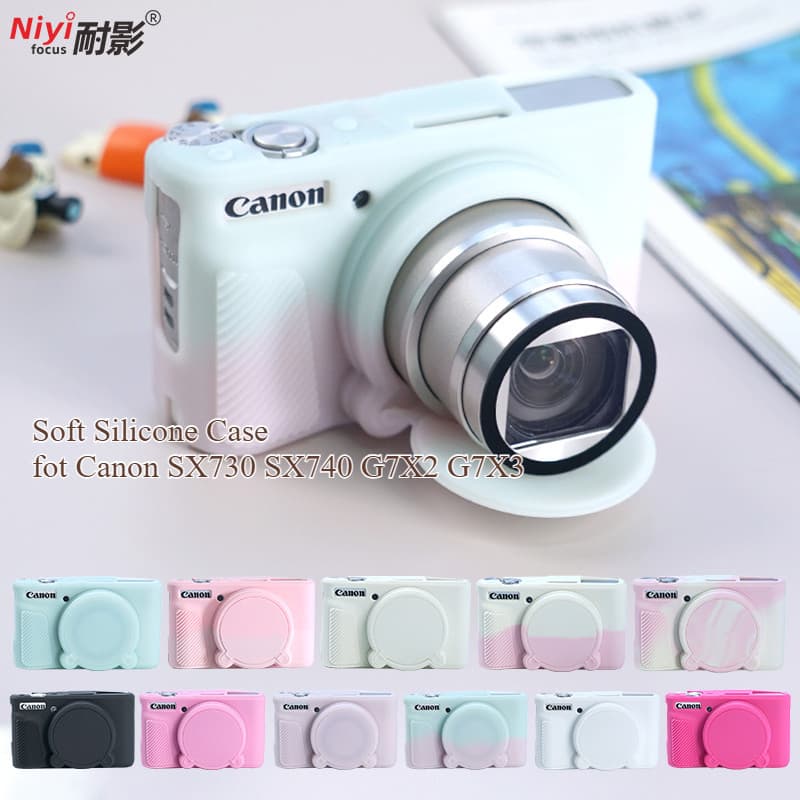 Canon G7x3 Capa Macia Para G7X II G7X III SX740 SX730 De Silicone Macio Mark G7X2 Protetor Câmera Completa