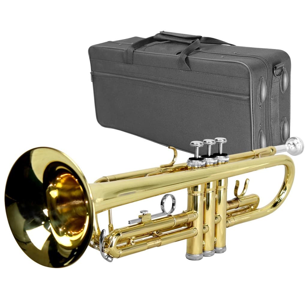 Trompete Laqueado Afinação Bb Si Bemol com Case