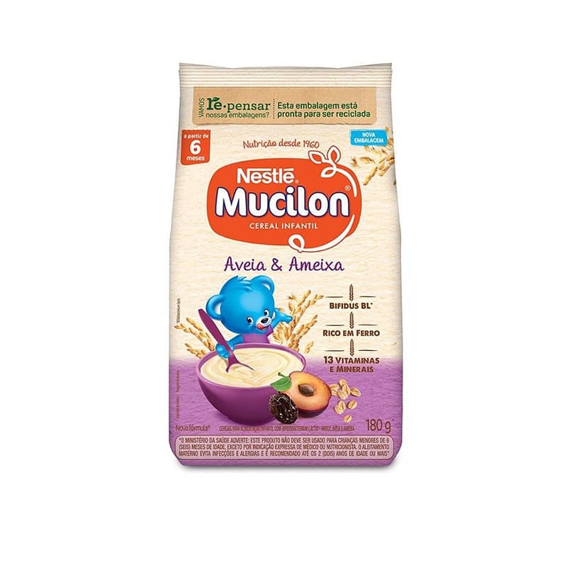 Cereal Mucilon Infantil Ameixa e Aveia 180g - Nestlé
