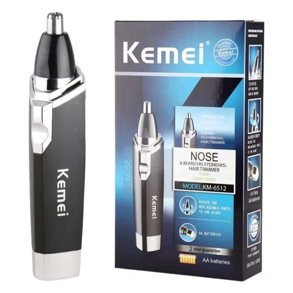 Removedor Aparador de Pelos Nariz Orelha Cortador Kemei Km-6512