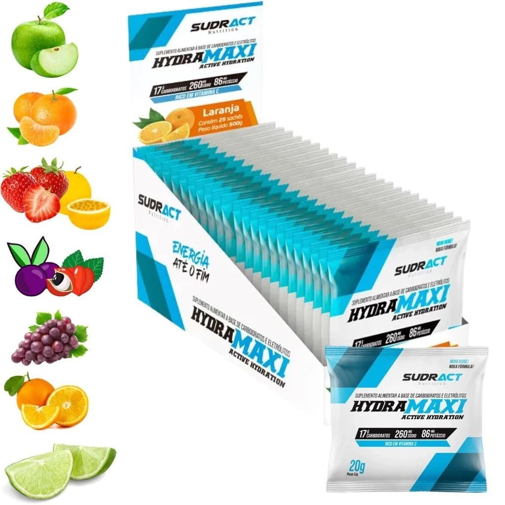 Repositor Isotônico Hydramaxi 1cx 25 Saches Sudract Vita C