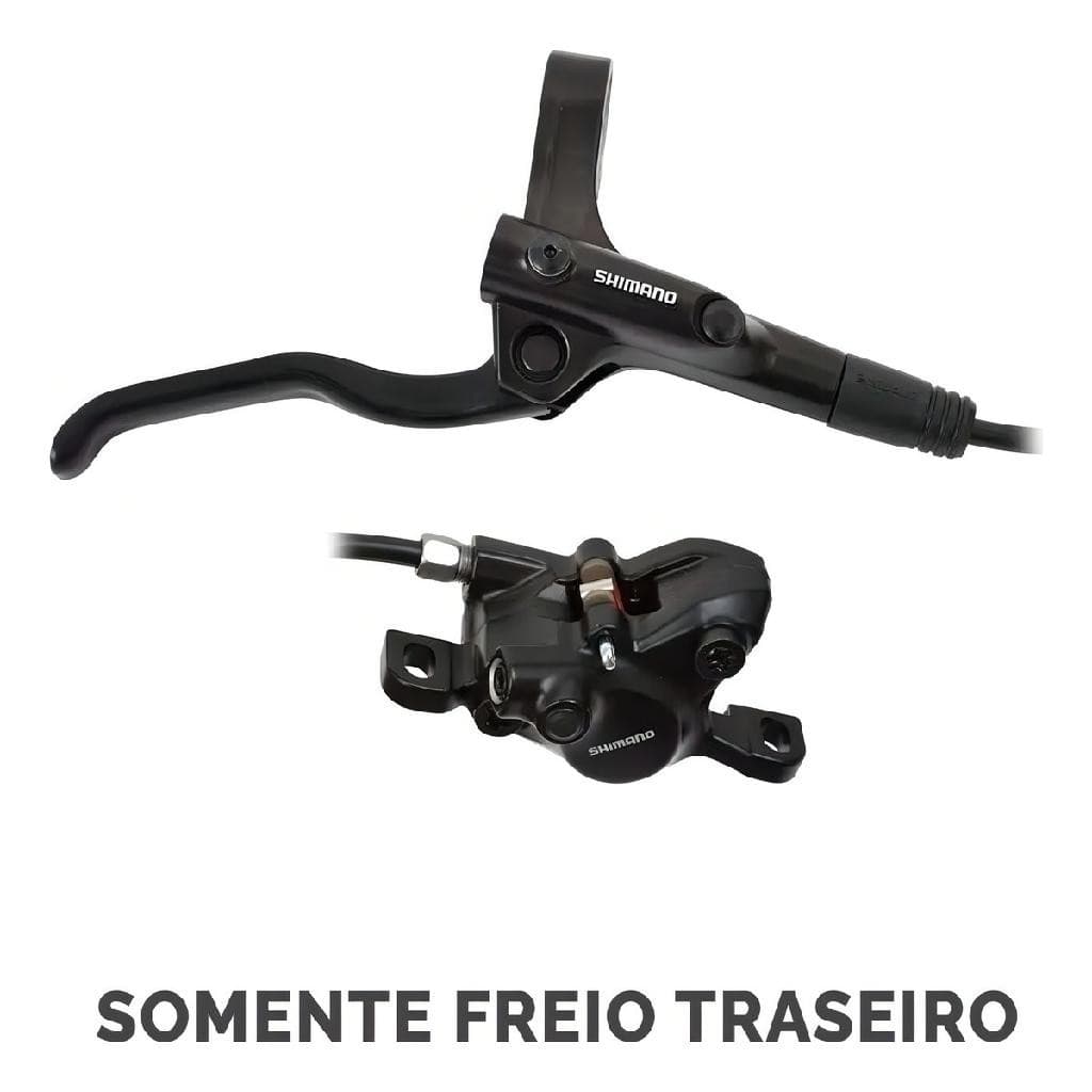 FREIO TRASEIRO HIDRÁULICO SHIMANO ALTUS MT200 PARA BIKE MTB A DISCO COM ÓLEO E SANGRIA
