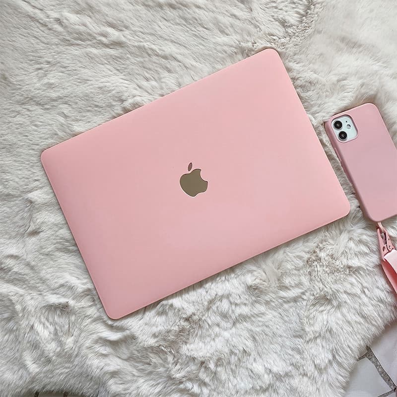 Capa Delicada Rosa Bebê Para Macbook Air M3 A3113 A3114 13.6 M2 A2681 Dura 2024 Pro M4 A3112 A2442 A2992 2020 Pro13 M1