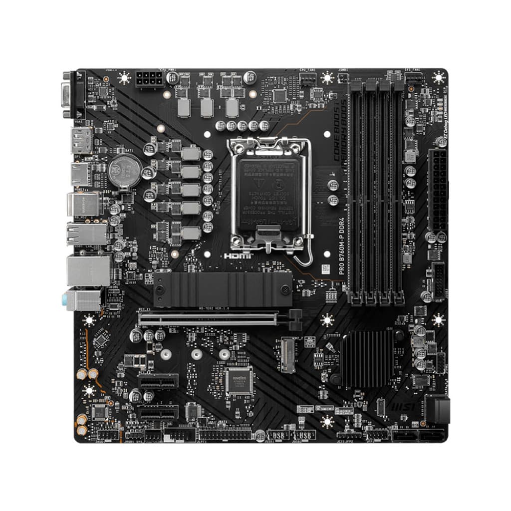 Placa Mãe MSI PRO B760M-P DDR4, Chipset B760, Intel LGA 1700, mATX, DDR4