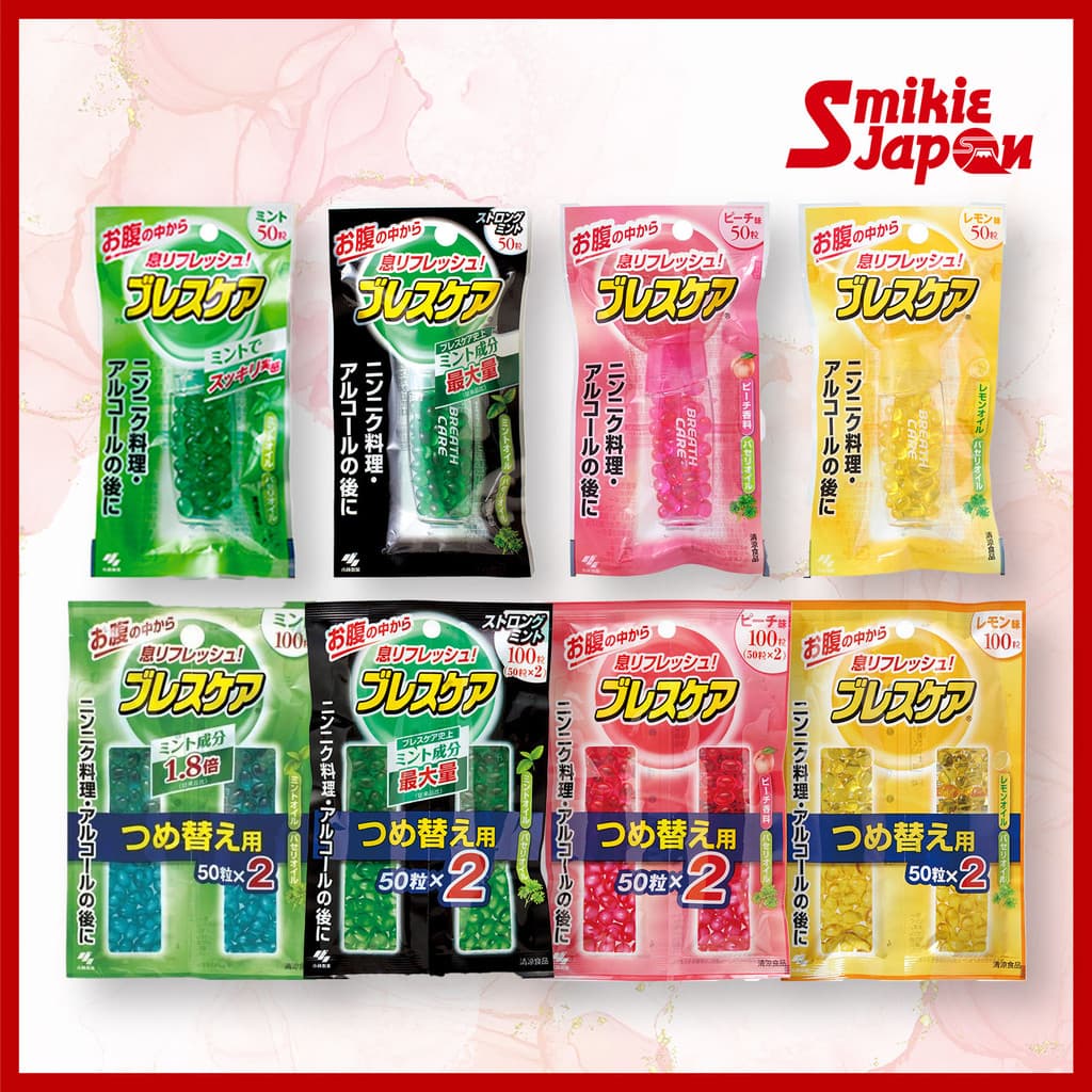 Cápsula Refrescante De Hálito Potável Kobayashi Breath Care 50 Cápsulas Recarga 100 Direto Do Japão