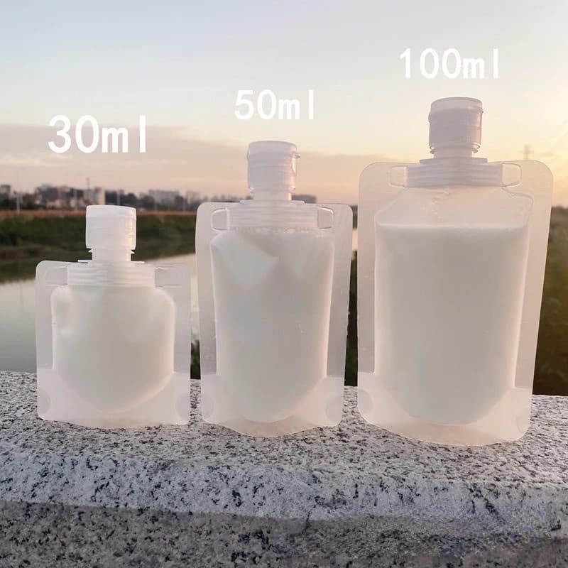 Peças/100ML Bolsa Para Viagem Com flip Transparente