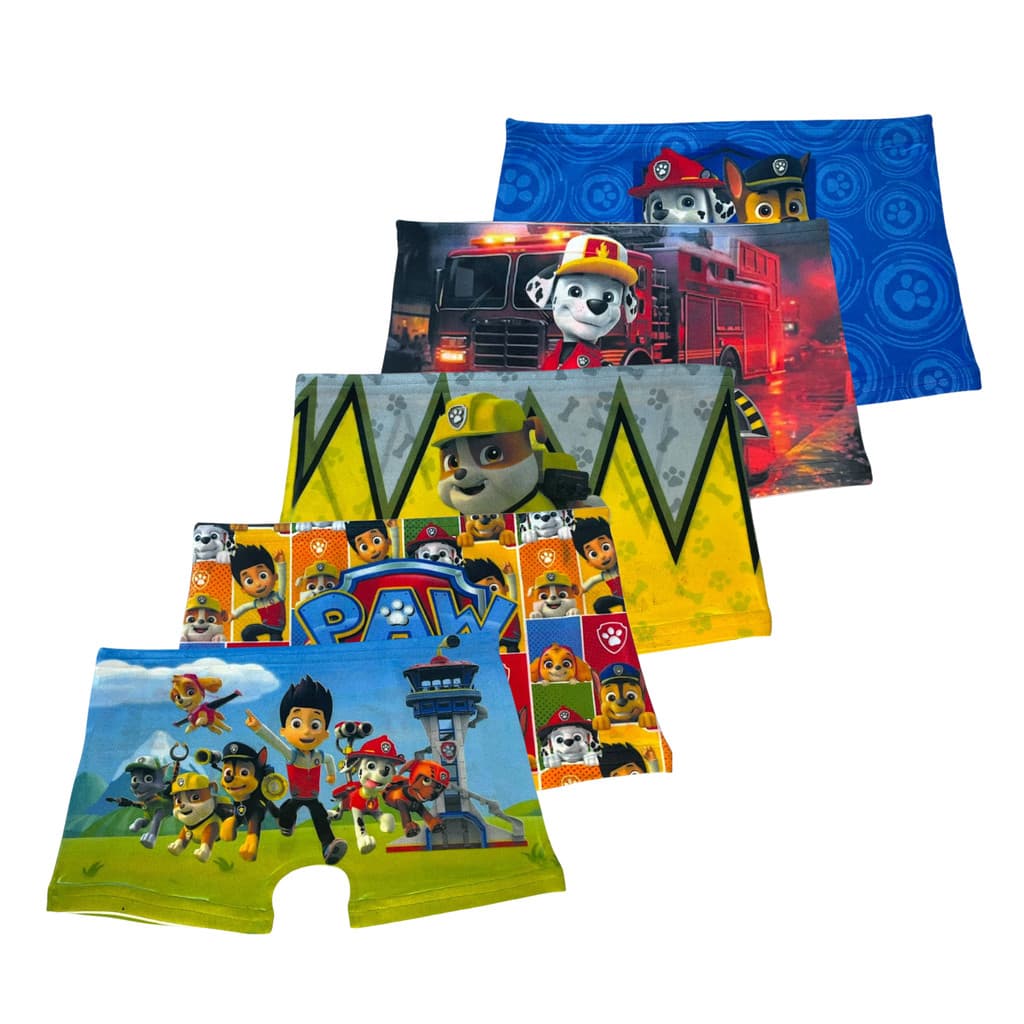 Kit Cueca Box Boxer Infantil Patrulha Canina Sublimada Menino Criança