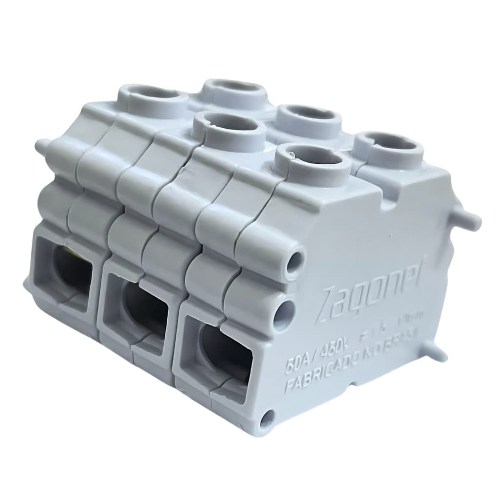 Conector Tripolar Para Fios De Duchas/ Aquecedores 50ah