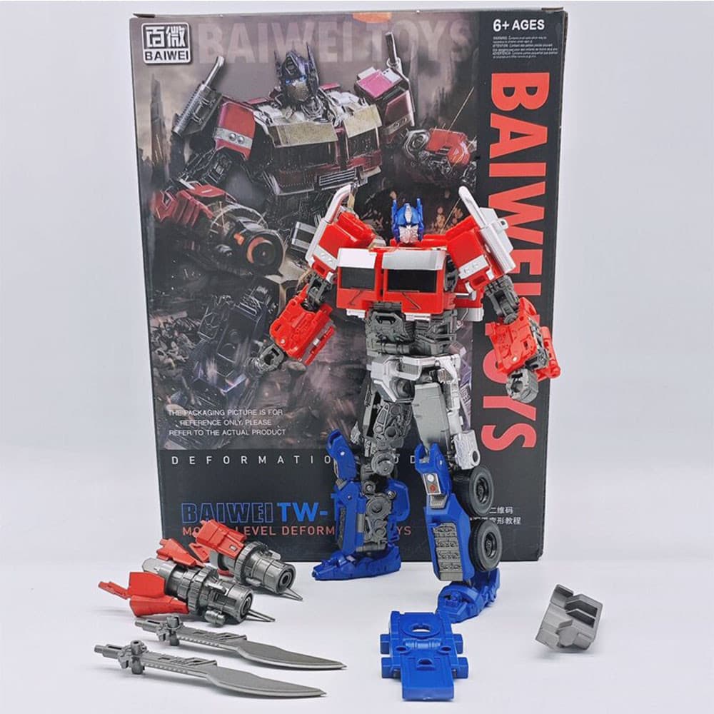 BAIWEI Transformadores Optimus Prime Brinquedos Figura TW-1030C Sai Star Commander Robot Modelo Para Crianças