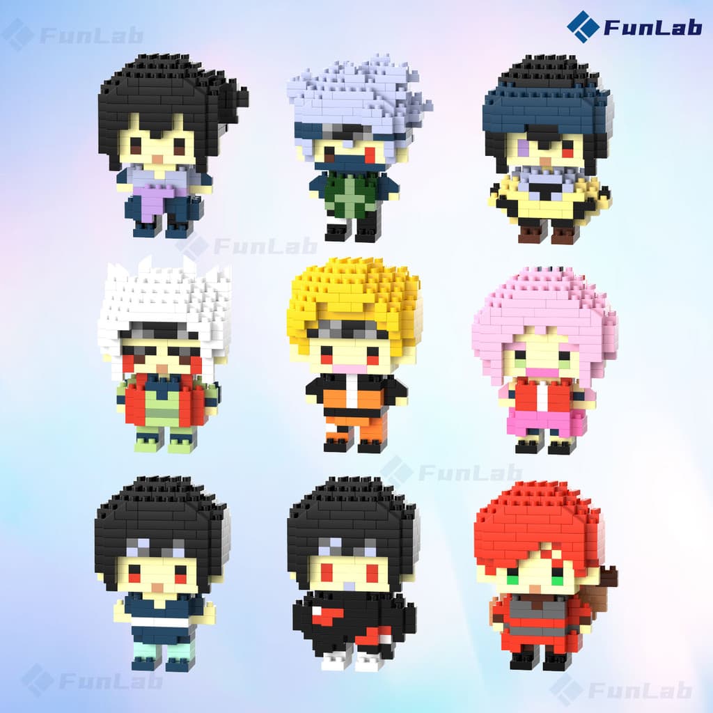 🔥【NARUTO】Blocos Montar Mini Colecionáveis Anime Decoração para Presentes