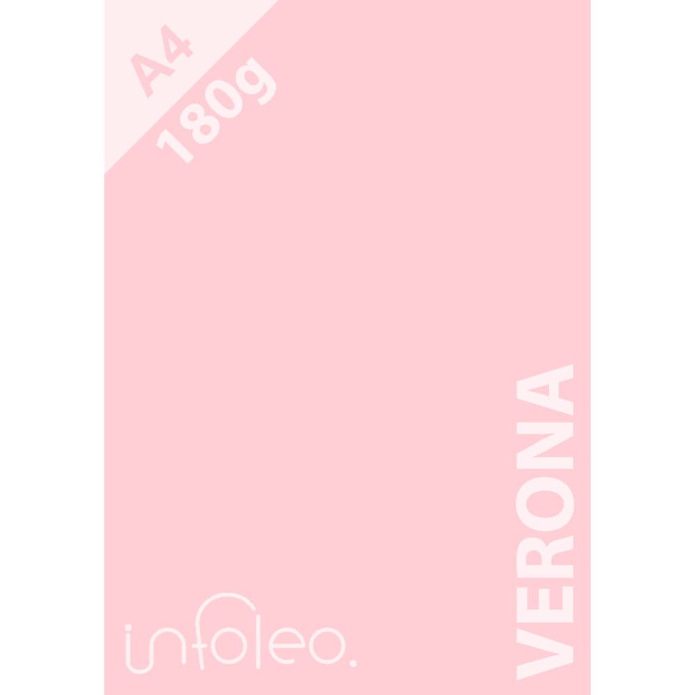 Papel A4 180g Verona Rosa Bebê Color Plus Blendpaper - 10, 20, 30, 40 ou 50 Folhas